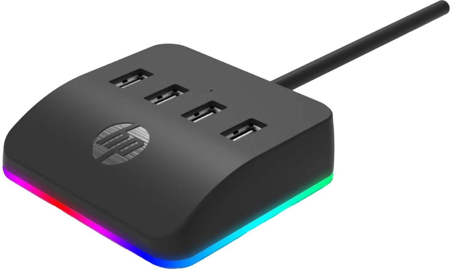 HP DHC-CT120 HUB ADAPTADO USB 3.0 DE 4 PUERTOS USB 3.0 CON LUZ RGB