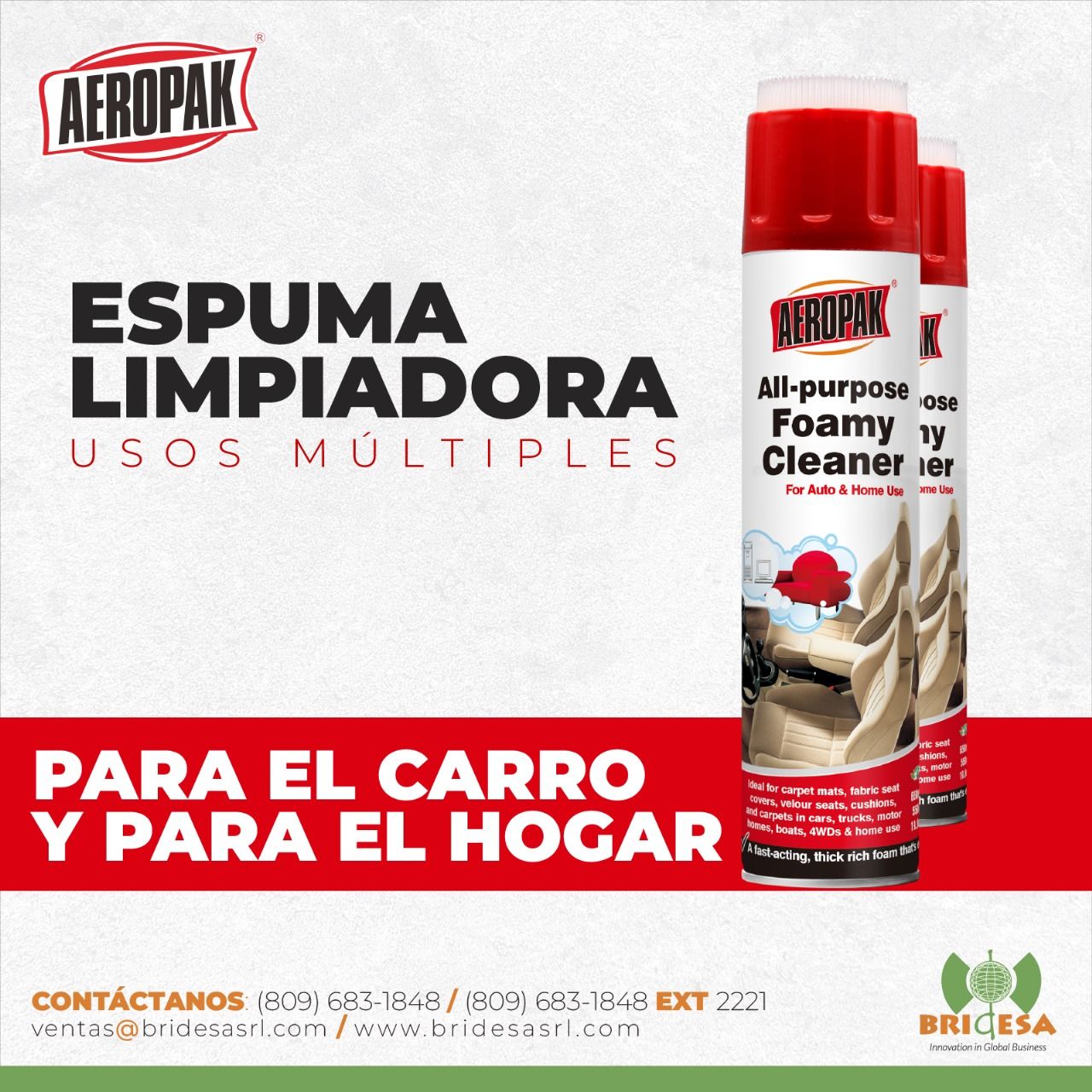 AEROPAK APK-8341 LIMPIADOR ESPUMOSO MULTIUSOS 650ML