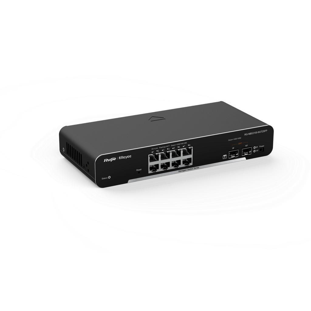 Switch Ruijie Reyee RG-NBS3100-8GT2SFP-P Cloud Managed 8 Puertos Gigabit PoE + 2 SFP