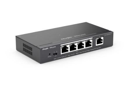 Switch Ruijie Reyee RG-ES205GC-P Smart PoE 5 puertos Gigabit para cámaras IP