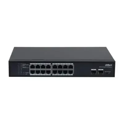 Switch Dahua DH-PFS3218-16GT-135 PoE 16 Puertos Gigabit + 2 Uplink SFP 135W