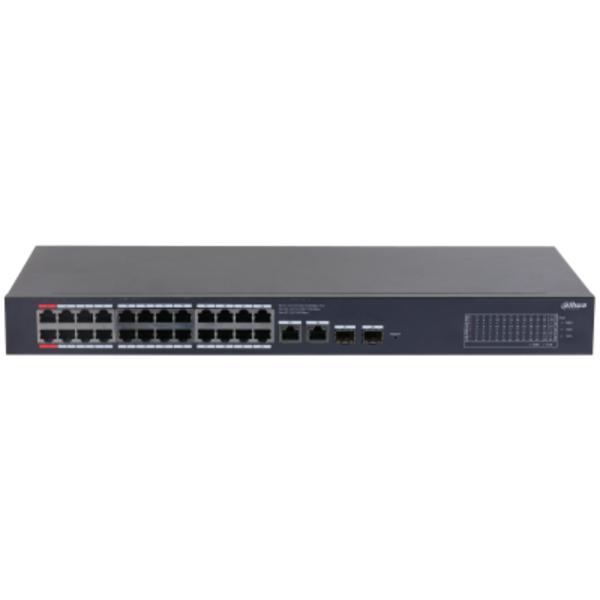 Switch Dahua DH-CS4228-24GT-240 Smart PoE 24 Puertos Gigabit + 2 SFP 240W