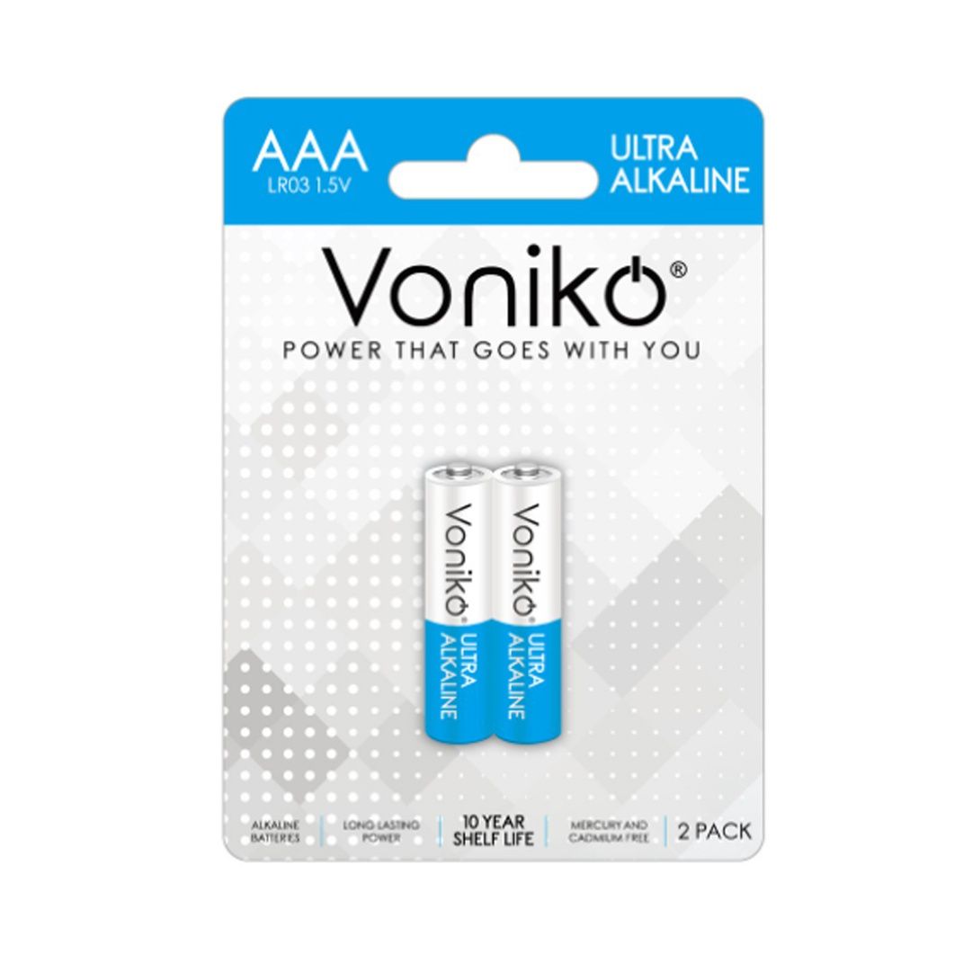 VONIKO AAALR03-2P BATERIA ULTRA ALCALINA AAA  LR03 BLISTER DE 2PCS