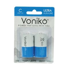 VONIKO CLR14 BATERIA ULTRA ALCALINA C LR14 BLISTER  DE 2PCS