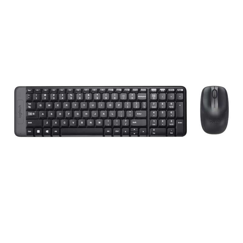 Logitech Wireless Combo MK220 - Juego de teclado y ratón - 2.4 GHz