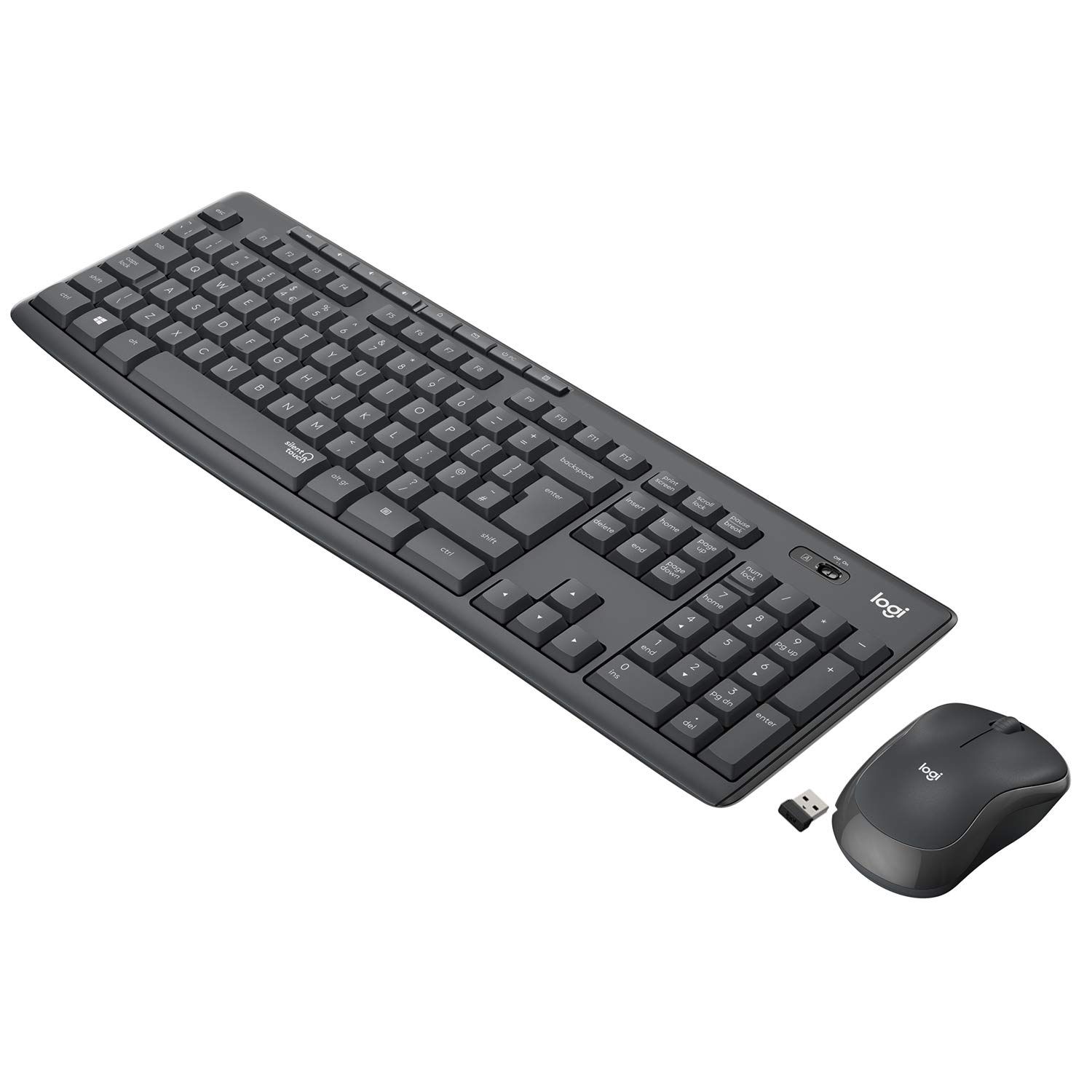 Logitech MK295 Silent - Juego de teclado y ratón - inalámbrico