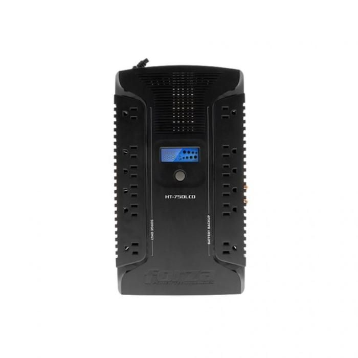 UPS INTERACTIVO DE 750VA/450W DE 12 SALIDAS CON PANTALLA LCD