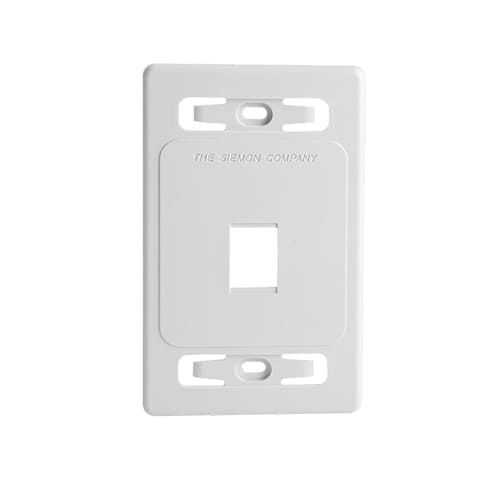 SIEMON MX-FP-S-01-02B PLACA MAX VERTICAL 1 PUERTO BLANCO