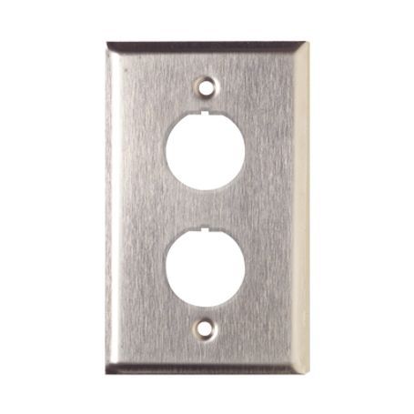 SIEMON XFP-S-02-SS PLACA VERTICAL INDUSTRIAL 2 PUERTOS ACERO INOXIDABLE