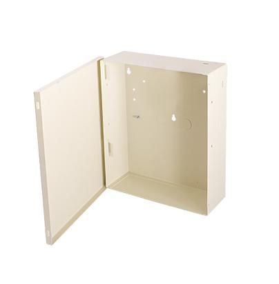 GABINETE PEQUEÑO PARA PANEL DE ALARMA O FUENTE DE PODER MEDIDAS 21*23.5*8 CM