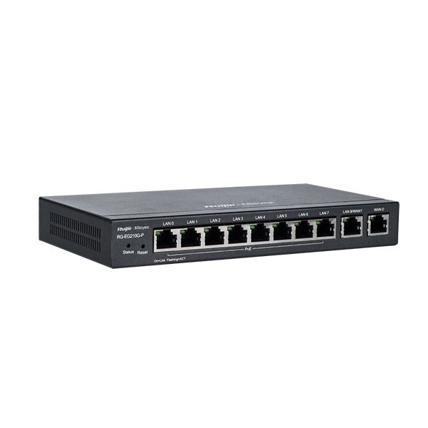 Switch Ruijie Reyee RG-ES210GS-P Smart Managed 8 Puertos Gigabit PoE + 2 SFP