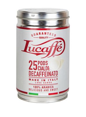 Lucaffe Decaffeinato - Dose mit 25 Pads lose