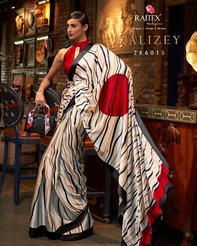 Satin Crepe Saree