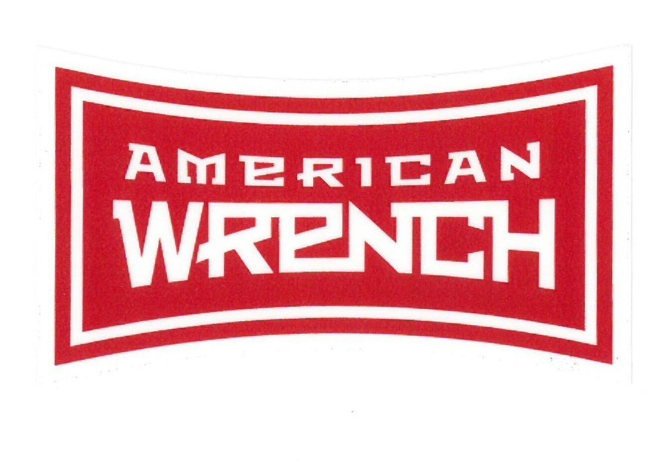 Red &amp; White AW Sticker