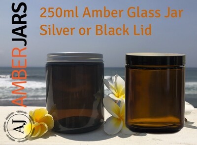 75 x 250ml Amber Glass Jar - BUY bulk and SAVE 75 x 250ml Amber Glass Jar - BUY bulk and SAVE
