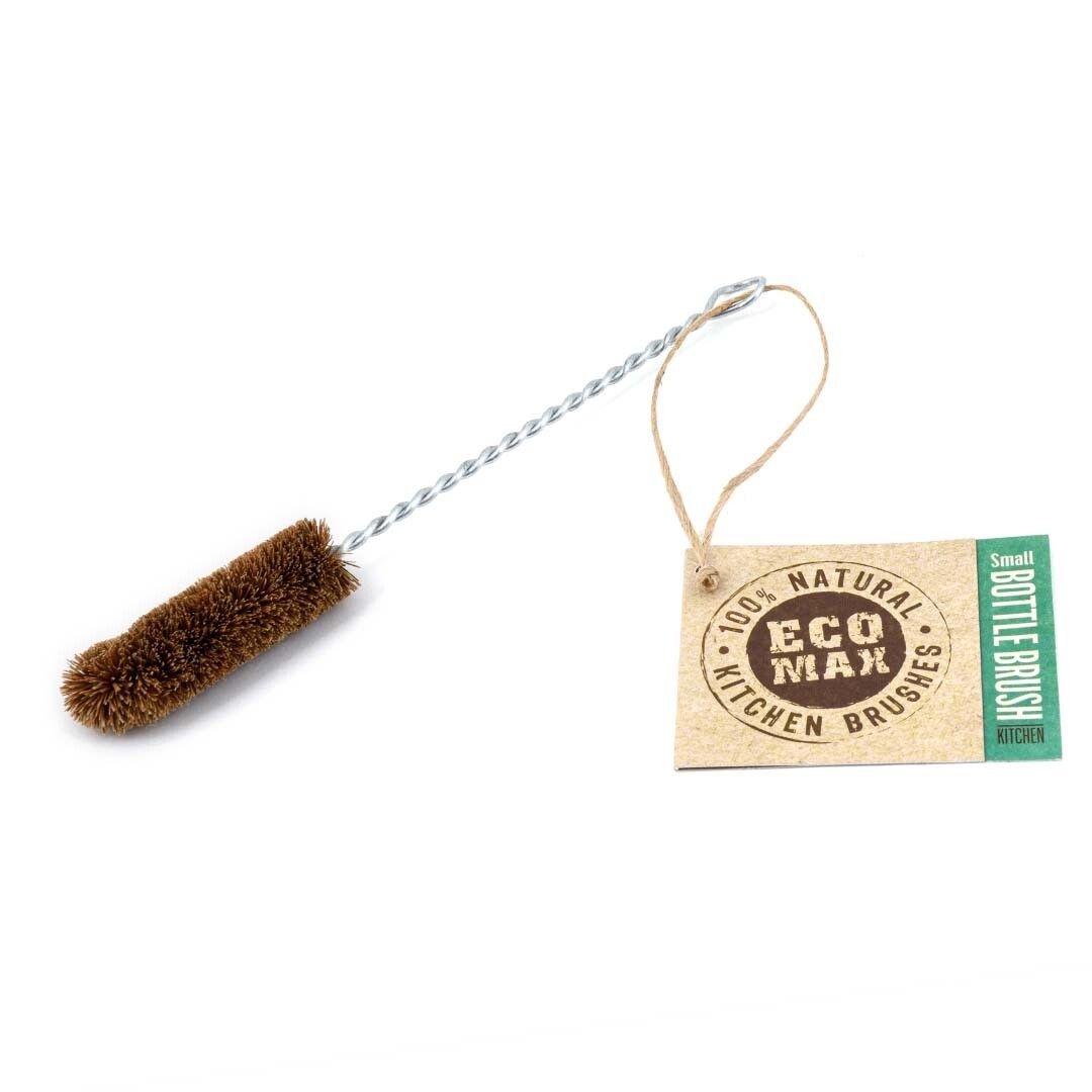 EcoMax - Coconut Fibre Bottle brush SMALL - Zero Waste Non toxic EcoMax - Coconut Fibre Bottle brush SMALL - Zero Waste Non toxic