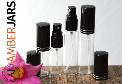 5ml Glass Bottle Fine Mist Spray - Aromatherapy, perfume sample