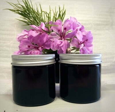 60ml Glass Amber Jars with Silver Aluminium Lid.