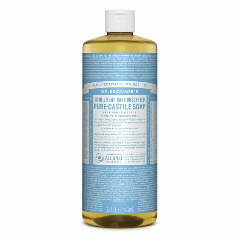 Dr. Bronner’s 18-in-1 Pure-Castile Soaps
