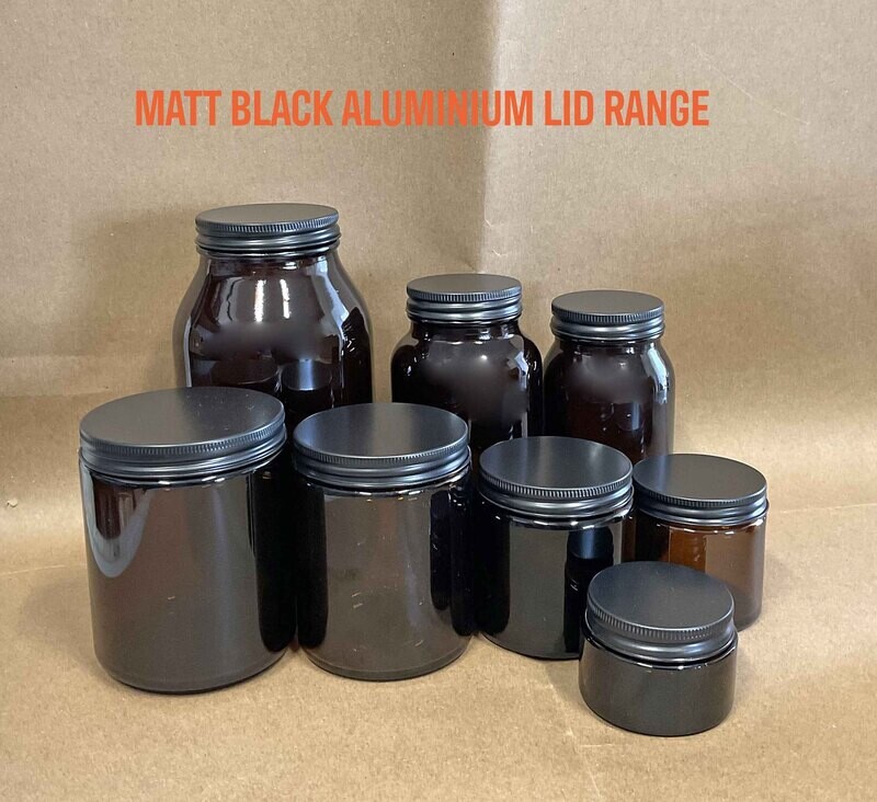 500ml Wide Mouth Bottle with matte black aluminium Lid