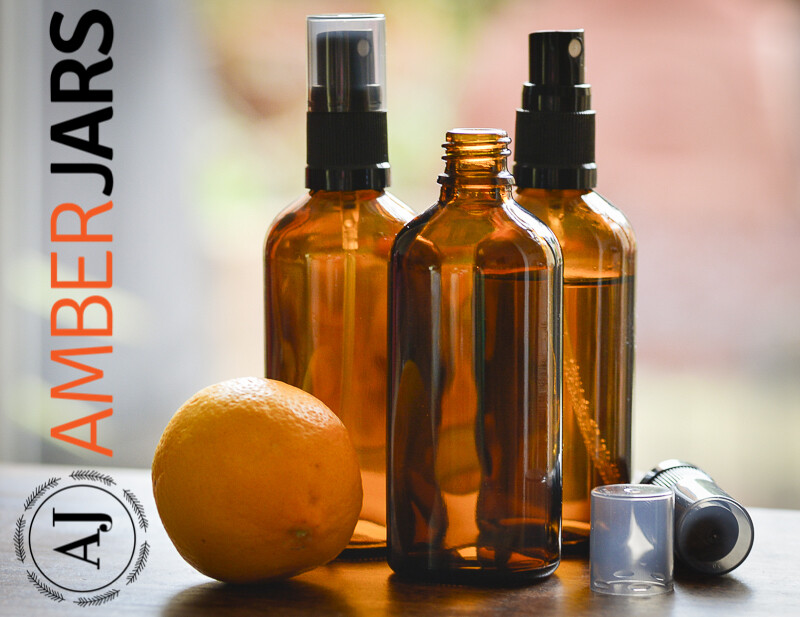 105 x 100ml Amber Glass Bottle with Fine Mist Spray - Aromatherapy