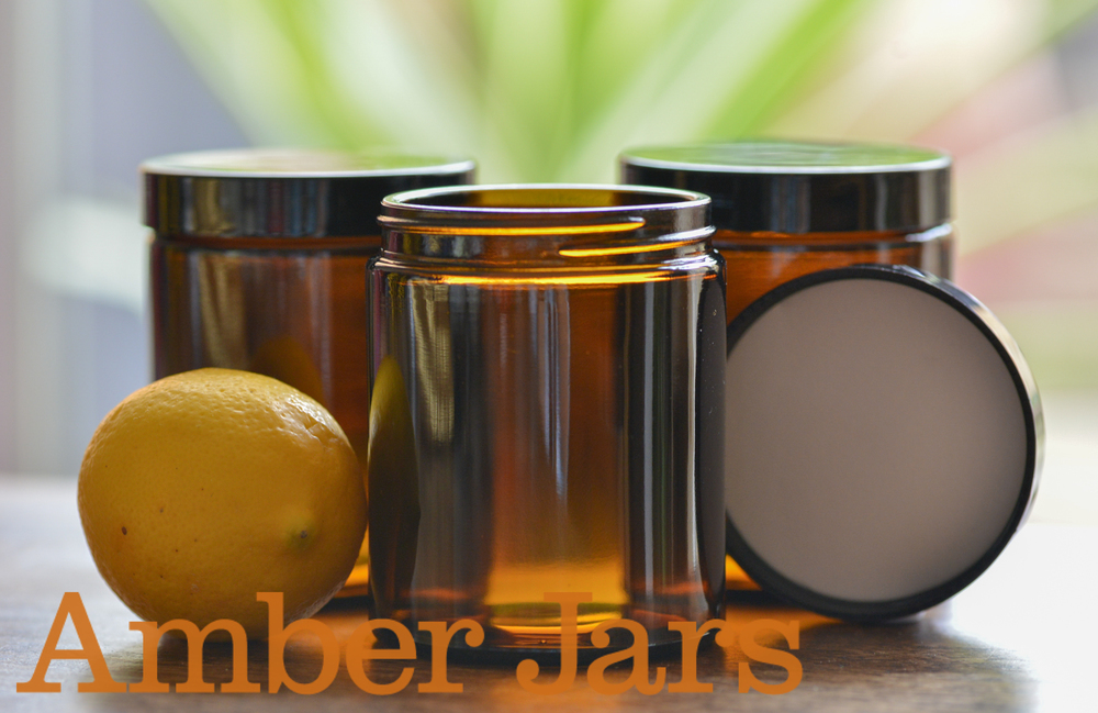 24 x 175ml Glass Amber Jars. ALUMINIUM OR ABS LIDS Postage Included