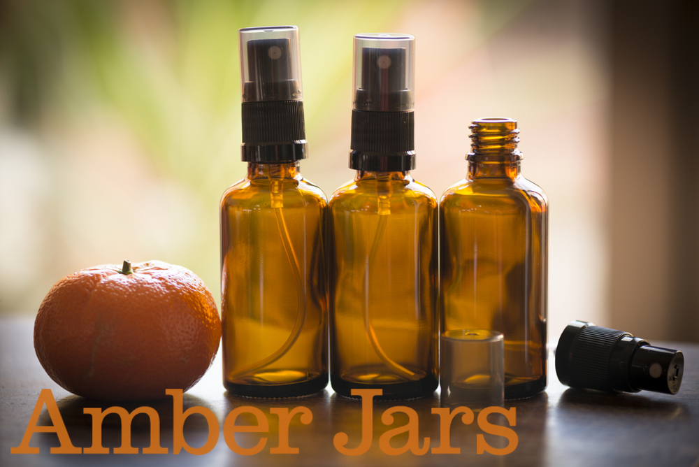 10 x 50ml Amber Glass Bottle with Fine Mist Spray