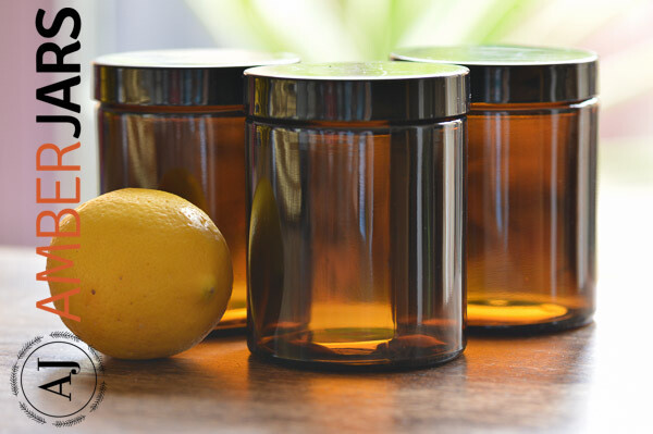 24 x 175ml Glass Amber Jars. ALUMINIUM OR Plastic LIDS
