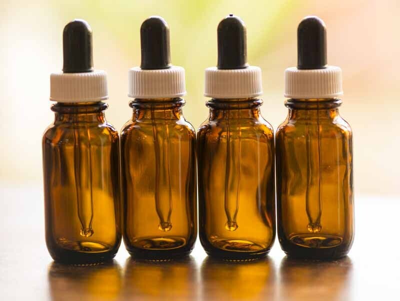 10 x 25ml Amber Glass Bottle Dropper