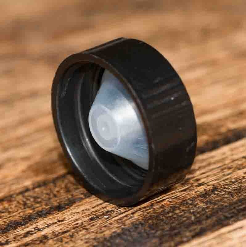 Polycone lined cap Black - 28mm