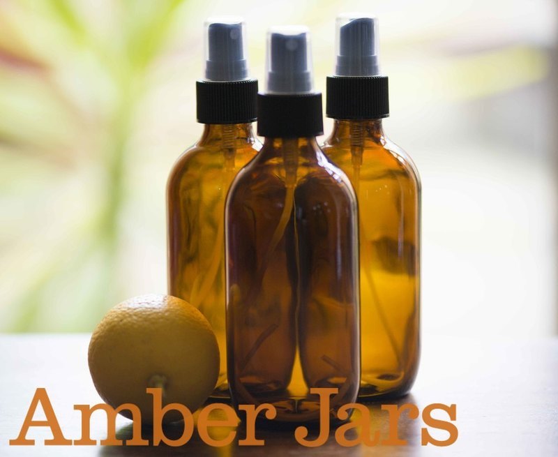 3 x 200ml Amber Glass Bottle with Fine Mist Spray - Superior Quality Sprays