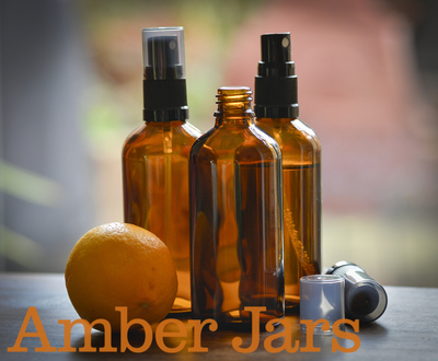 3 x 100ml Amber Glass Bottle with Fine Mist Spray - Postage Included