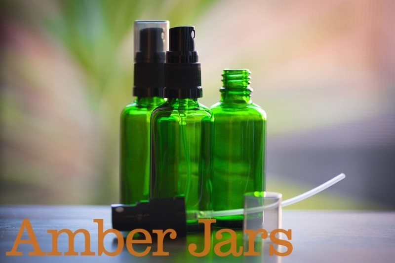 50ml Green Glass Bottle with Fine Mist Spray