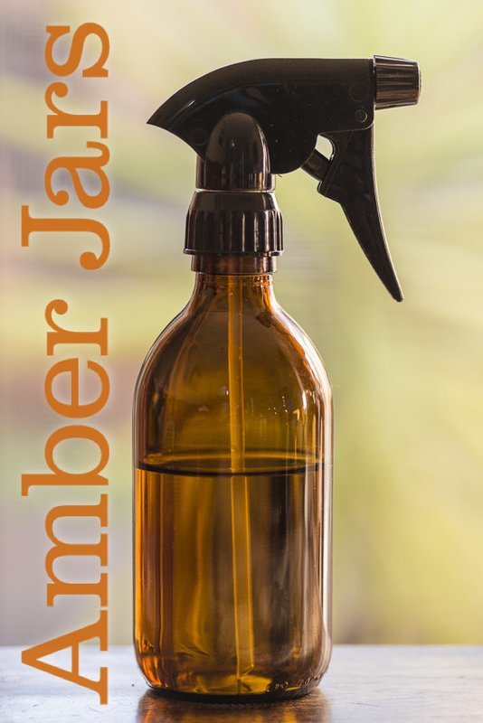 300ml Amber Glass Syrup Bottle with Trigger Spray