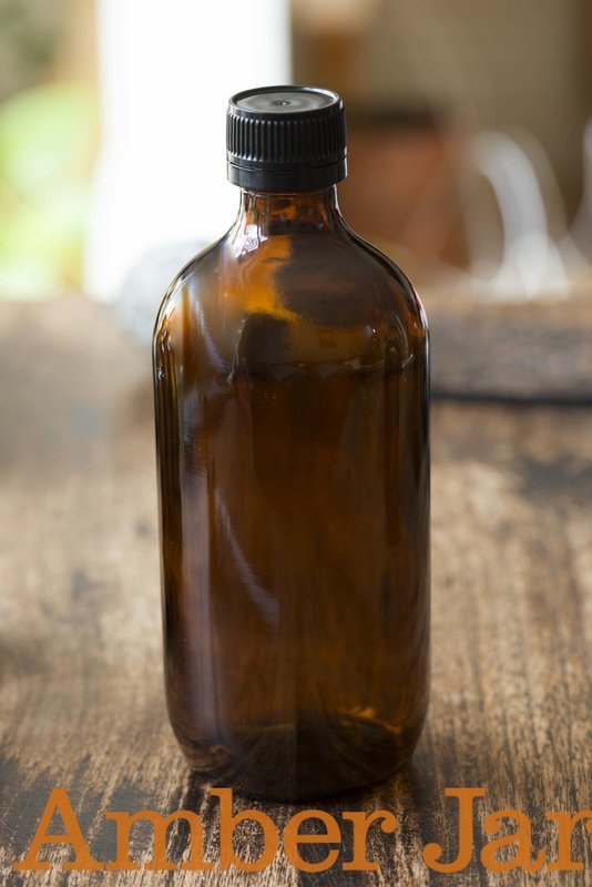 200ml Amber Glass Bottle with Tamper evident Lined Cap