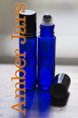 144 x 10ml Blue glass Roller ball Bottle Stainless Steel Ball - Wholesale Aromatherapy