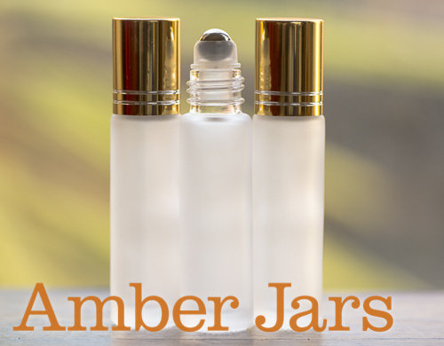 10ml Frosted Clear glass Roller ball Bottle Stainless Steel ball- Aromatherapy / perfume G