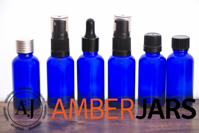 110 x 30ml Cobalt Blue Glass Bottle - Wholesale