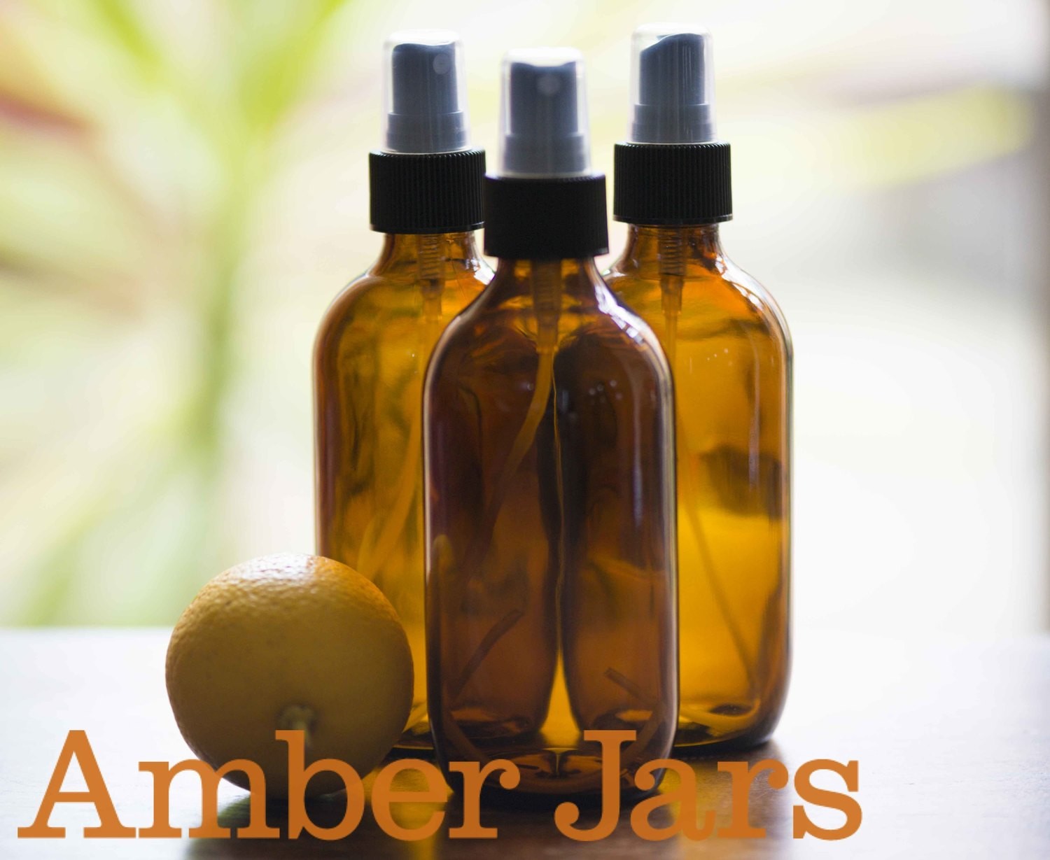 100 X 200ml Amber Glass Bottle with Fine Mist Spray