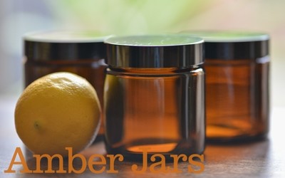 150 x 120ml Glass Amber Jars - Cosmetics Candles Spice Coffee