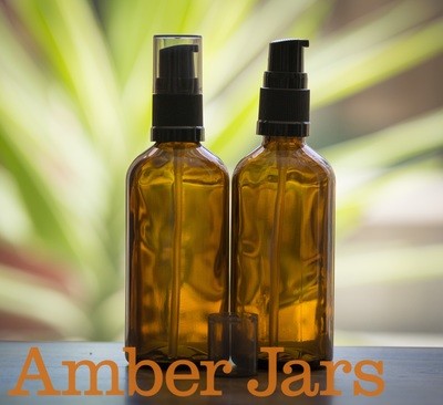 105 x 100ml Amber Glass Bottle with Gel Pump