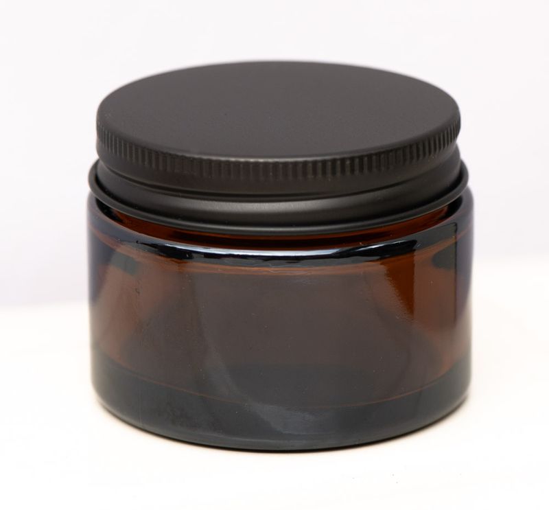 168 x 50ml Amber Glass Jar with lid- Lip Balm cream ointment  balms