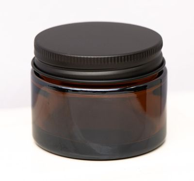 168 x 50ml Amber Glass Jar with lid- Lip Balm cream ointment  balms