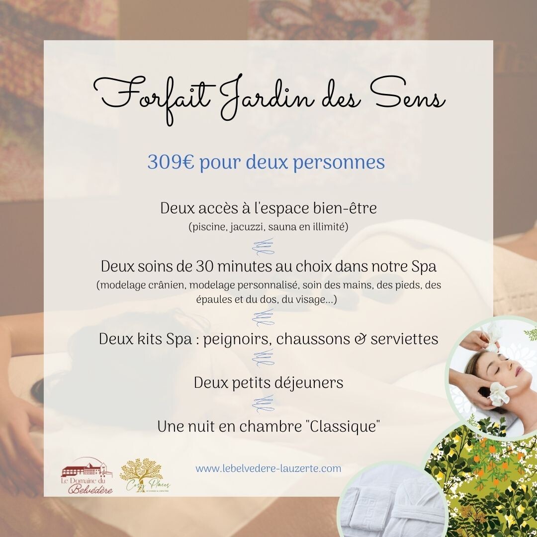 Forfait &quot;Jardin des Sens&quot;