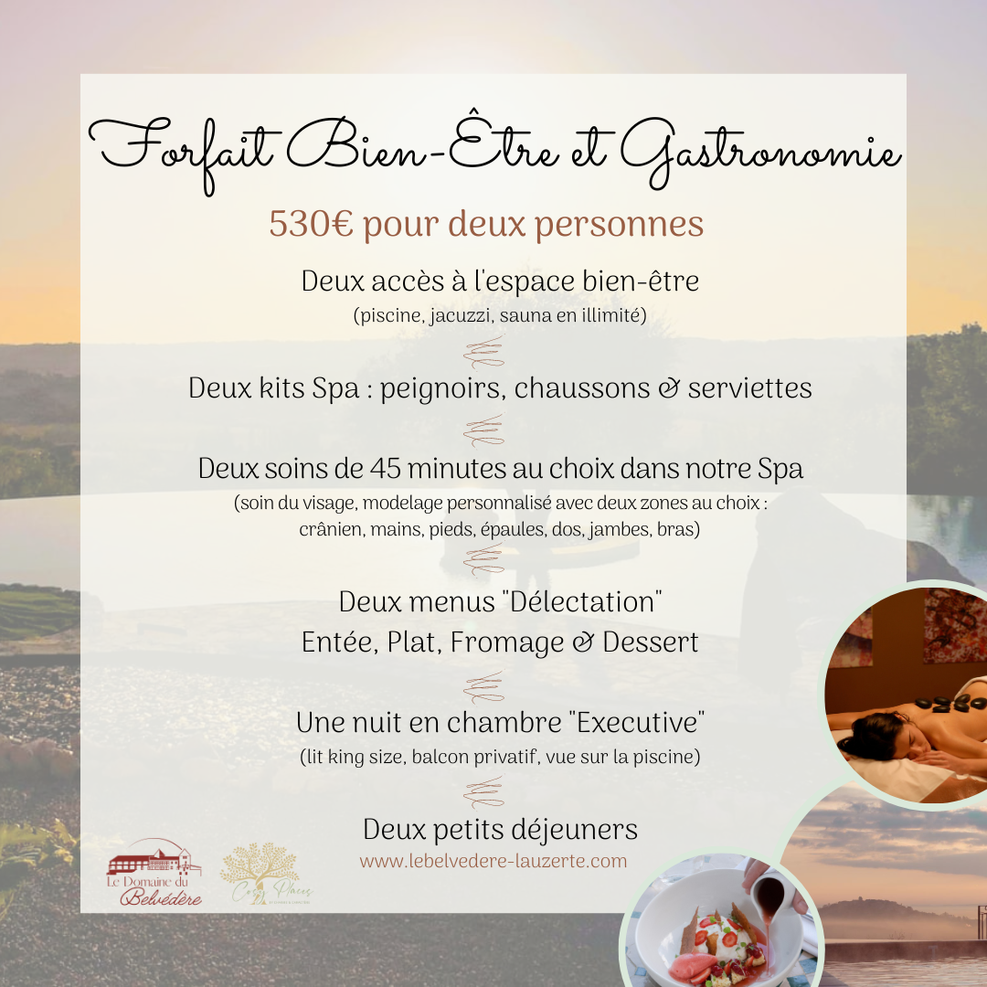 Forfait &quot;Bien-Être &amp; Gastronomie&quot;