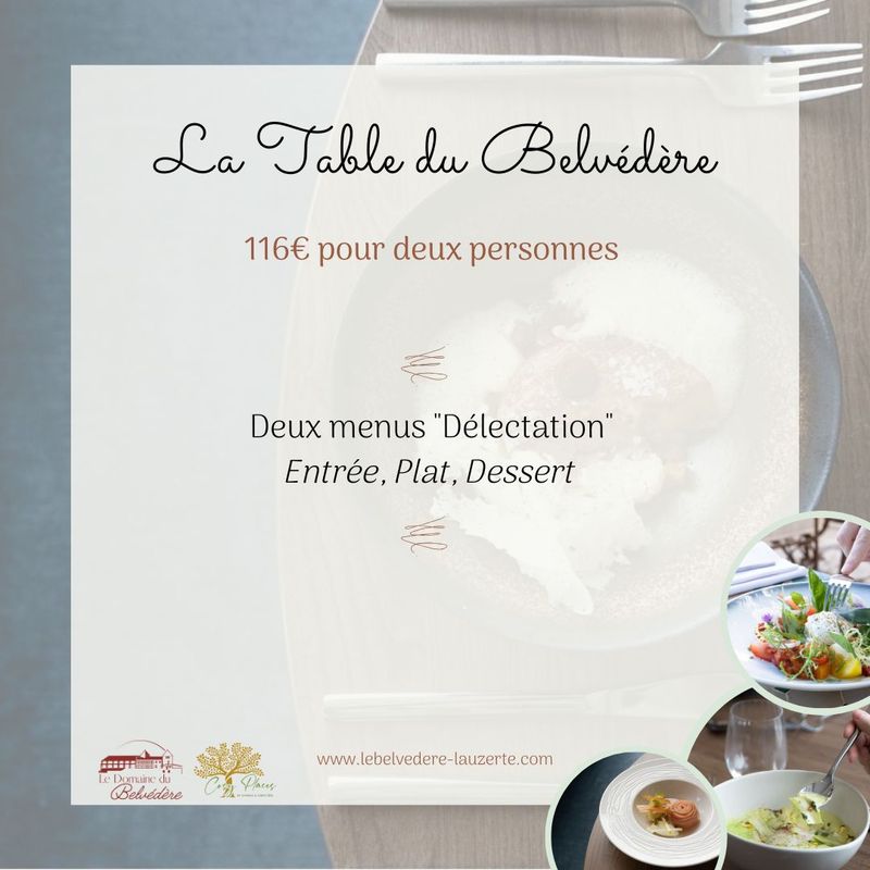 2 Formules &quot;Dîner&quot; au Restaurant