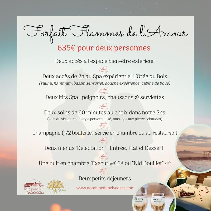 Forfait &quot;Flammes de l&#39;Amour&quot;