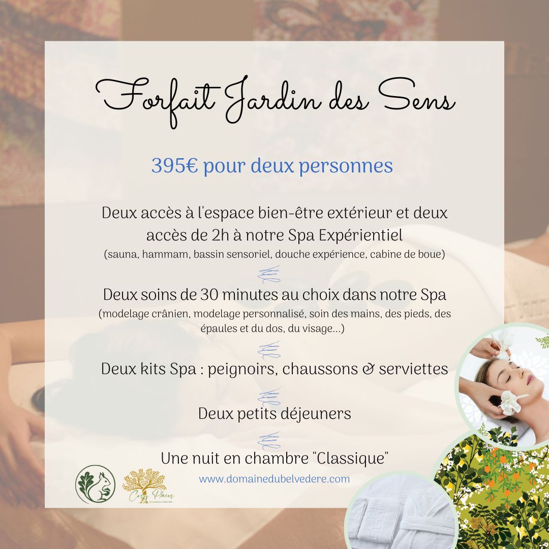 Forfait "Jardin des Sens"