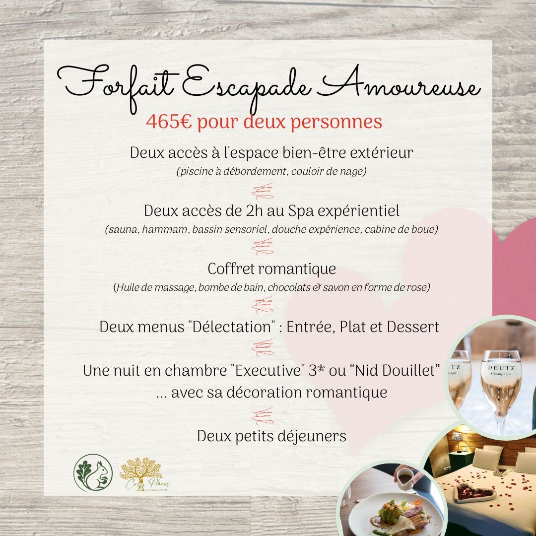 Forfait "Escapade Amoureuse"