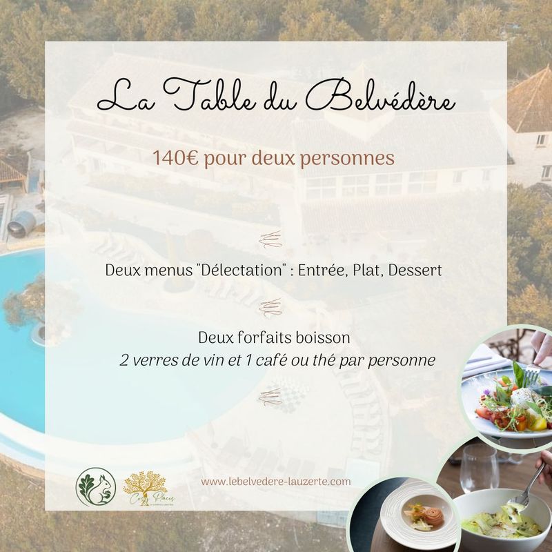 2 Formules "Dîner &amp; Vin" au Restaurant